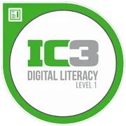IC3 Digital Literacy Level 1 Badge