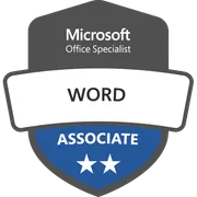 Microsoft Office Specialist Word Badge